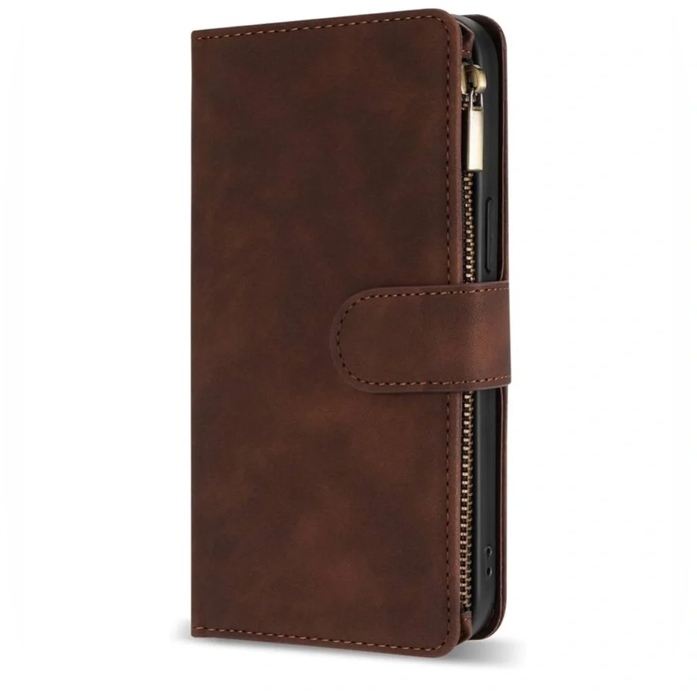 ZZXX CASE SLIM CREATIVE CASE SAMSUNG GALAXY A55 5G CASE WALLET BROWN COFFEE